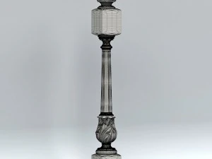 newel post 001 3D Model