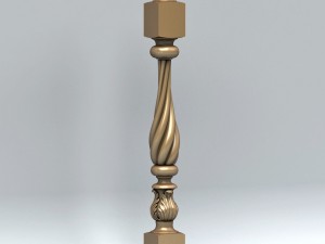 newel post 002 3D Model
