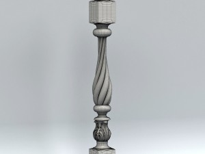 newel post 002 3D Model