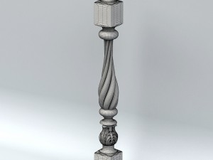 newel post 002 3D Model