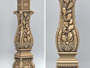 newel post 004 3D मॉडल