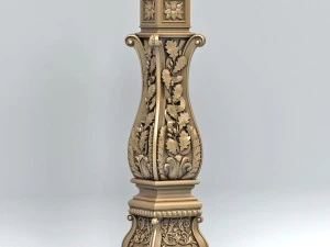 newel post 004 3D Model
