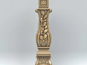 newel post 004 3D Model