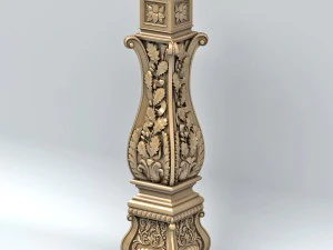newel post 004 3D Model