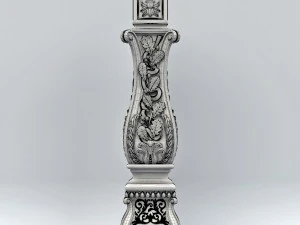 newel post 004 3D Model