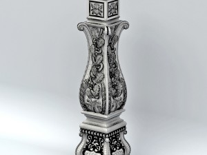 newel post 004 Modelo 3D