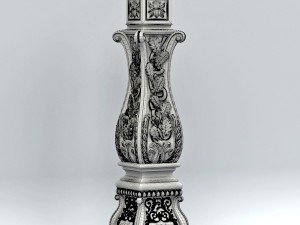 newel post 004 Modelo 3D