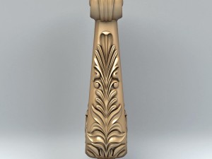 newel post 005 3D Model