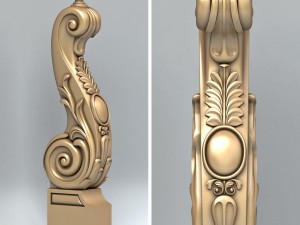 newel post 007 3D Model