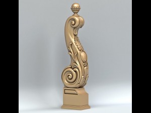 newel post 007 3D Model