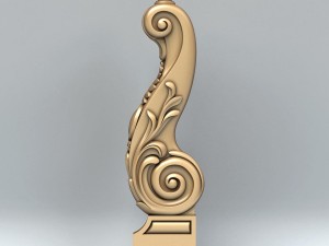 newel post 007 3D Model