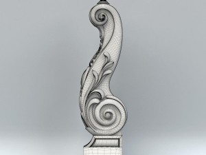 newel post 007 3D Model