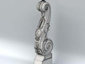 newel post 007 3D Model