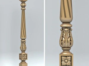 bala&uacute;stre 001 Modelo 3D