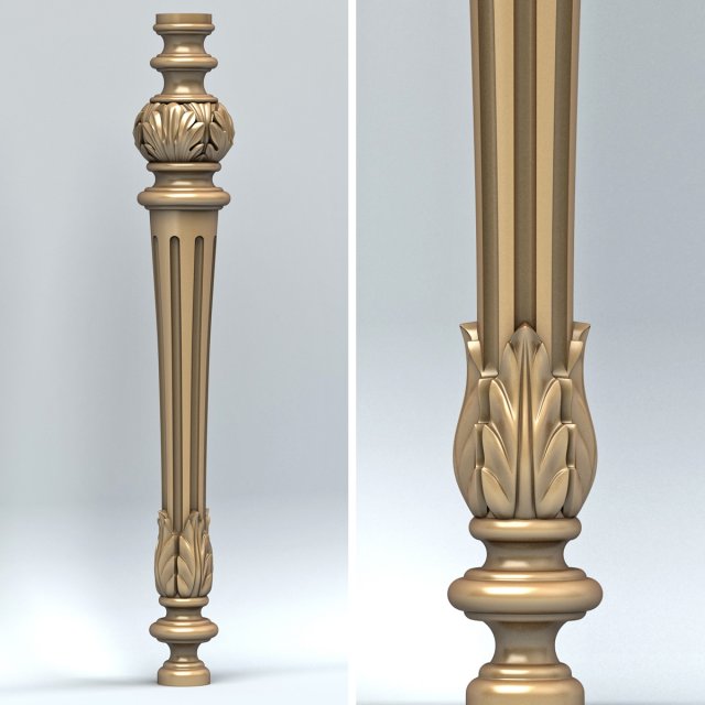 baluster 006 Modèle 3D .c4d .max .obj .3ds .fbx .stl .blend 