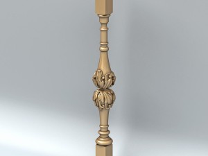 baluster 007 3D 모델