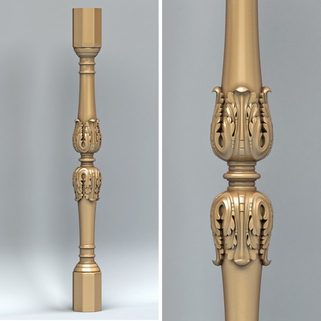 baluster 008 Modelo 3D .c4d .max .obj .3ds .fbx .stl .blend 