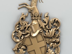 coat of arms decorative 001 3D Модель