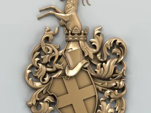 coat of arms decorative 001 3D Model