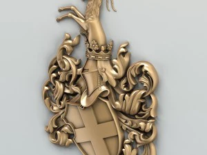 coat of arms decorative 001 3D Model