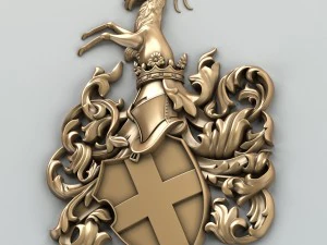 coat of arms decorative 001 3D Model