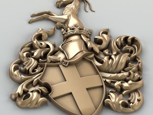coat of arms decorative 001 3D Модель