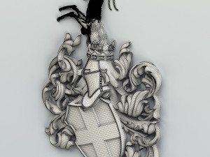 coat of arms decorative 001 3D Модель