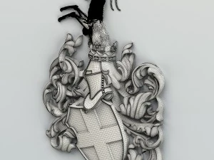 coat of arms decorative 001 3D Model