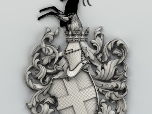 coat of arms decorative 001 3D Модель
