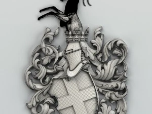 coat of arms decorative 001 3D Model