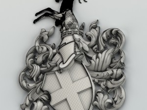 coat of arms decorative 001 3D Модель