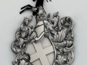coat of arms decorative 001 3D Model