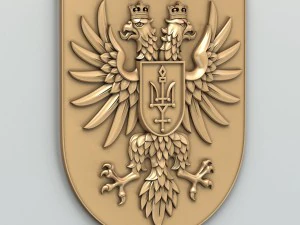 bras&atilde;o de armas da regi&atilde;o de Chernihivskiy Ucr&acirc;nia Modelo 3D