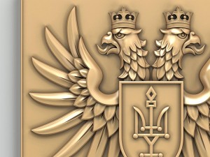 coat of arms of chernihivskiy region ukraine 3D 模型