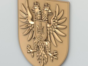 coat of arms of chernihivskiy region ukraine 3D 模型