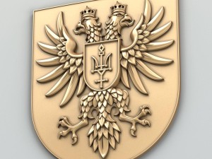 coat of arms of chernihivskiy region ukraine 3D 模型