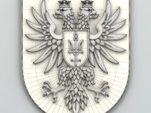 coat of arms of chernihivskiy region ukraine 3D 模型