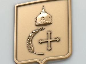 coat of arms of sumy region ukraine Model 3D