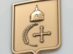 coat of arms of sumy region ukraine 3D Model