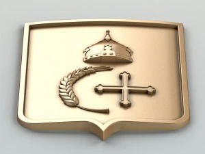 coat of arms of sumy region ukraine 3D Model