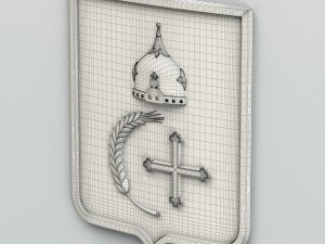 coat of arms of sumy region ukraine Model 3D