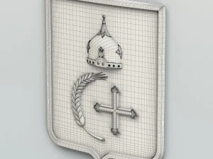 coat of arms of sumy region ukraine 3D Model