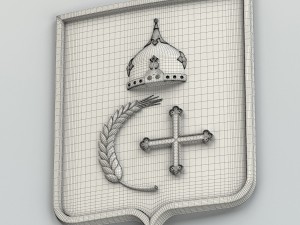 coat of arms of sumy region ukraine Model 3D