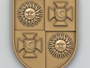 coat of arms of vinnitsa region ukraine Modelo 3D