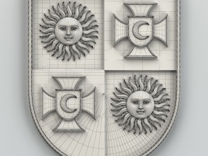 coat of arms of vinnitsa region ukraine Modelo 3D