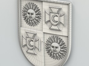 coat of arms of vinnitsa region ukraine Modelo 3D
