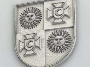 wapen van de regio vinnitsa, Oekra&iuml;ne 3D Model