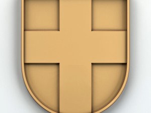 coat of arms of volyn region ukraine Modèle 3D