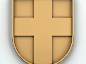 bras&atilde;o de armas da regi&atilde;o de volyn ucr&acirc;nia Modelo 3D