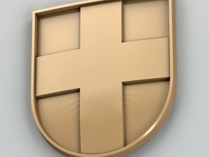 coat of arms of volyn region ukraine Modèle 3D